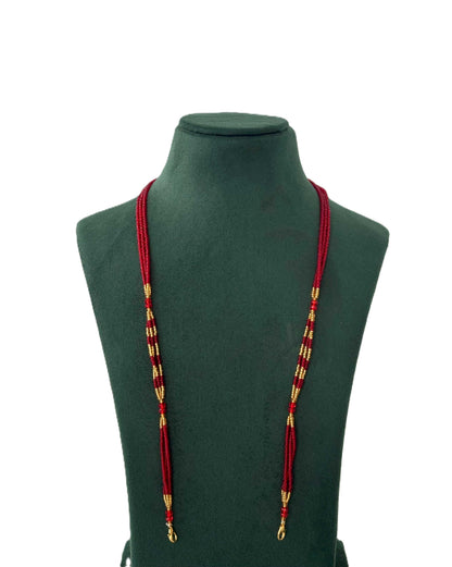 Semifinished Red Seed Bead Chain Design 1