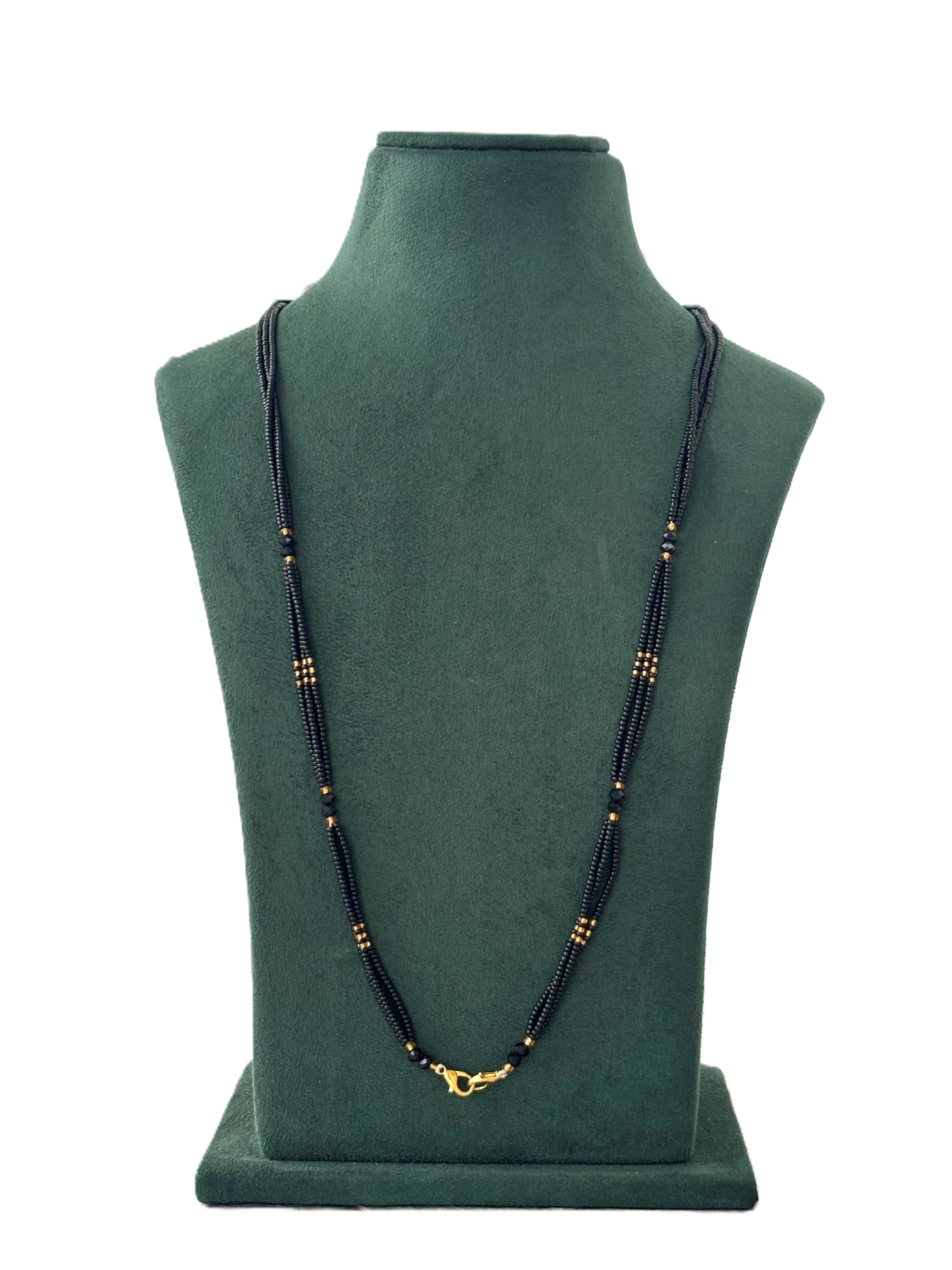 Semifinished Black Seed Bead Chain Design 2