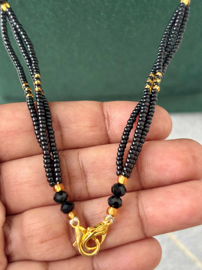 Semifinished Black Seed Bead Chain Design 2