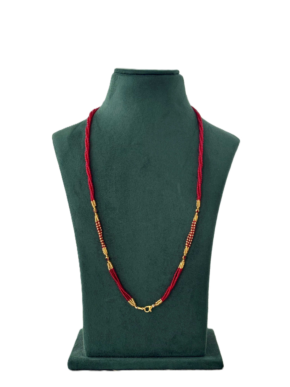 Semifinished Red Seed Bead Chain Design 3