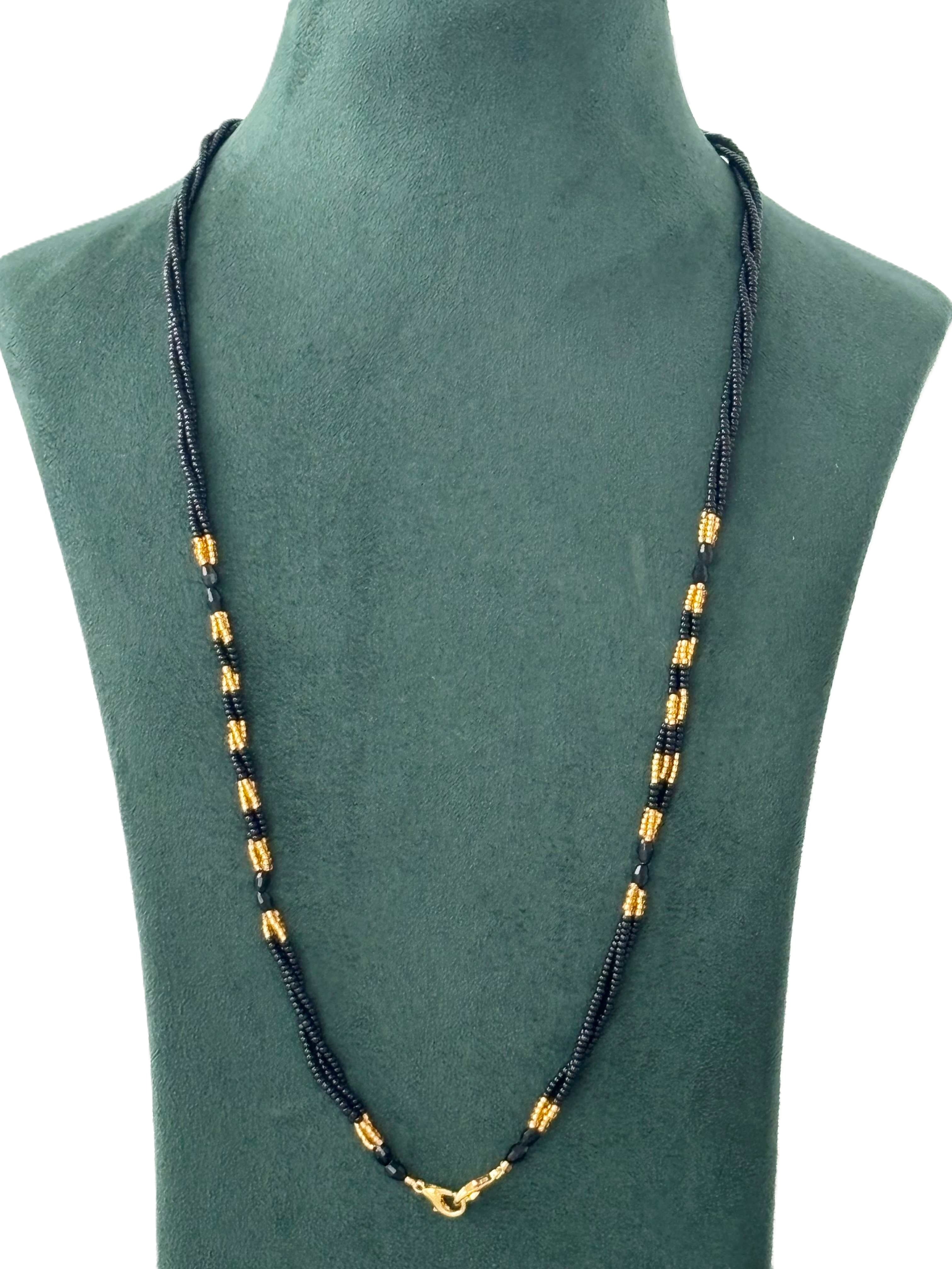 Semifinished Black Seed Bead Chain Design 4