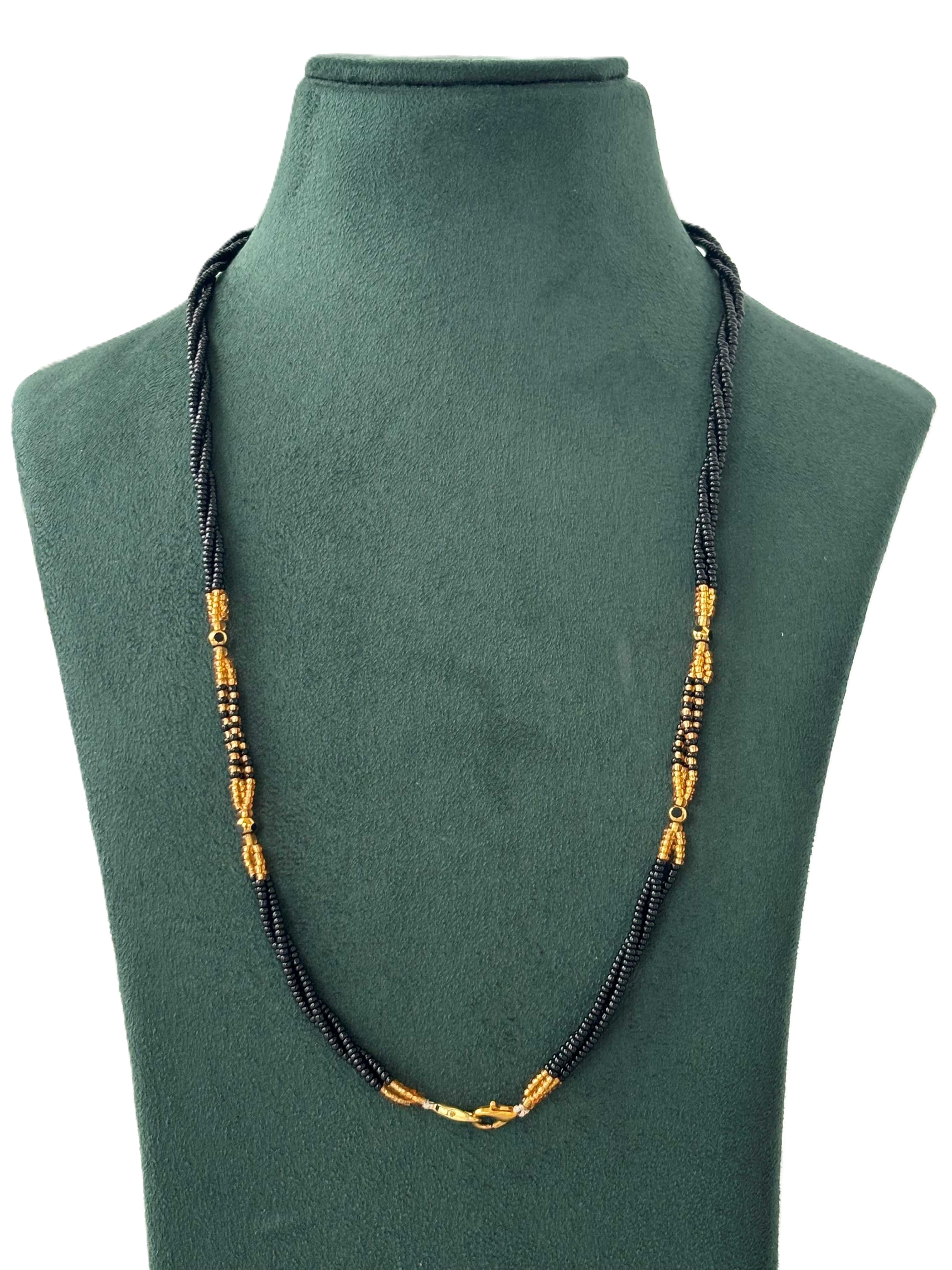Semifinished Black Seed Bead Chain Design 5