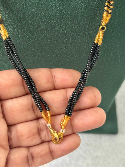 Semifinished Black Seed Bead Chain Design 5