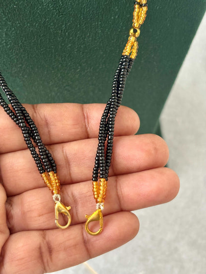 Semifinished Black Seed Bead Chain Design 5