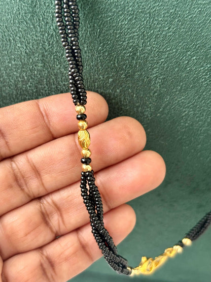 Semifinished Black Seed Bead Chain Design 8