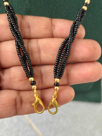 Semifinished Black Seed Bead Chain Design 8