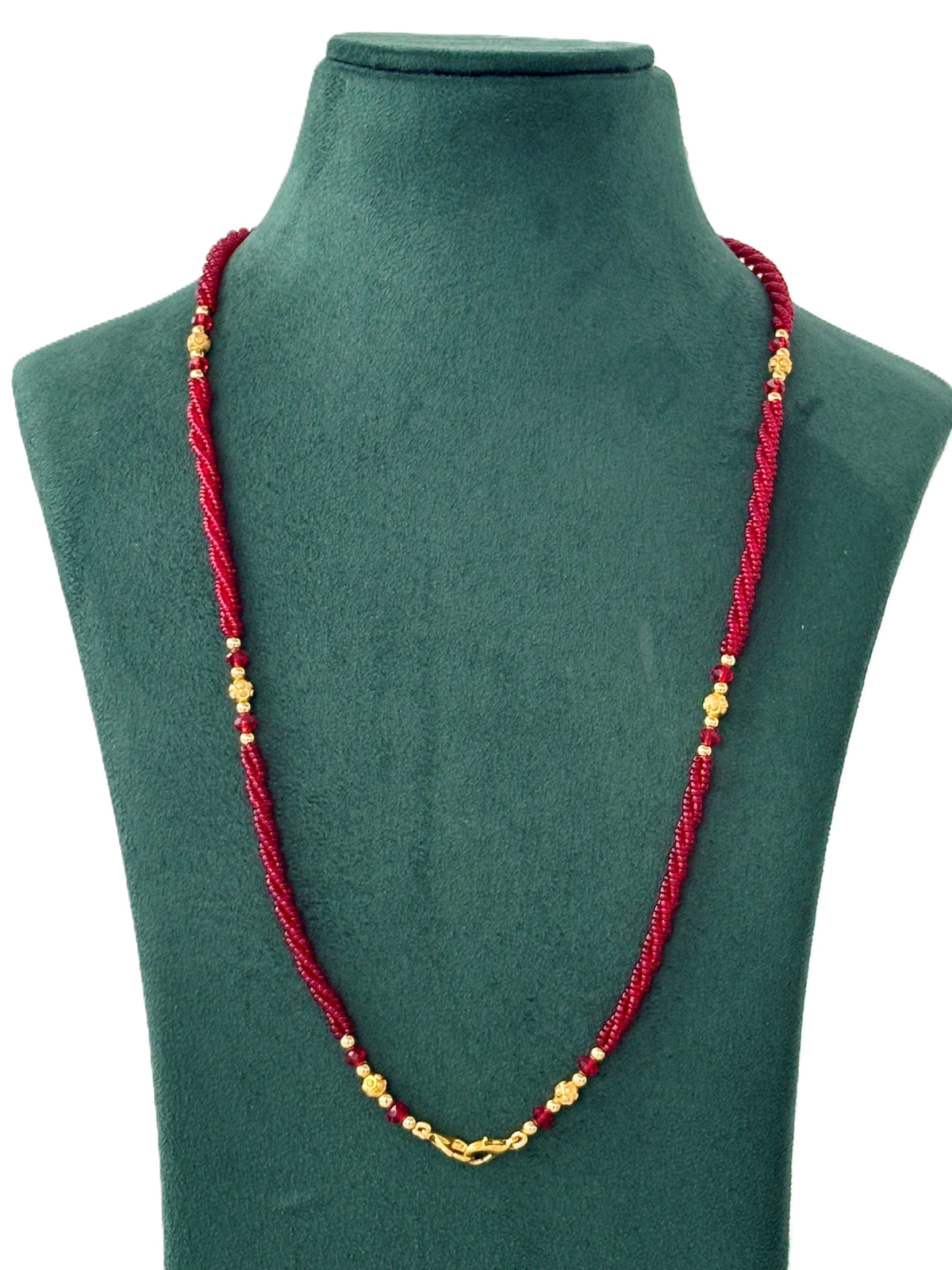 Semifinished Red Seed Bead Chain Design 9