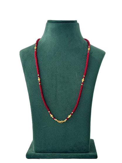 Semifinished Red Seed Bead Chain Design 9