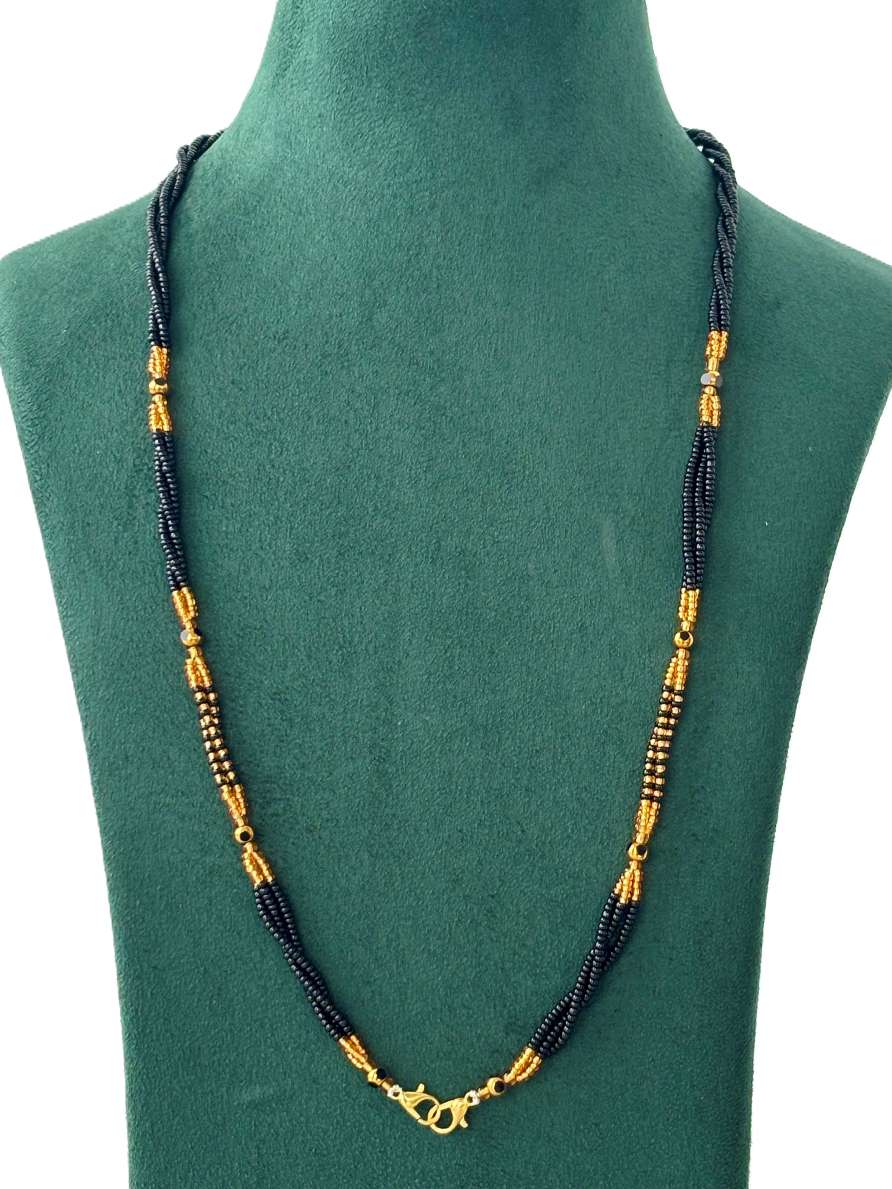 Semifinished Black Seed Bead Chain Design 10