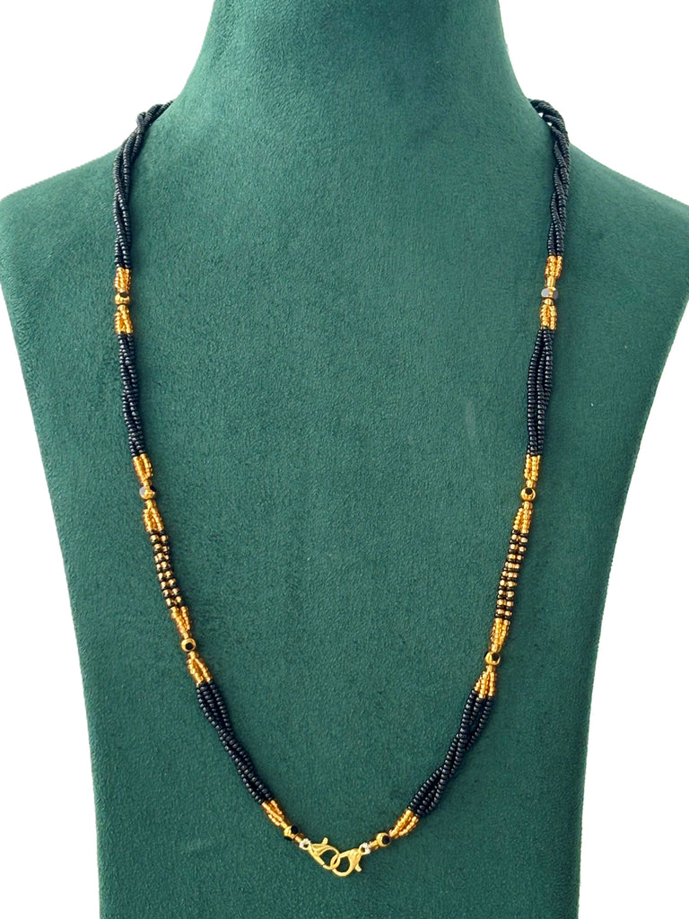 Semifinished Black Seed Bead Chain Design 10