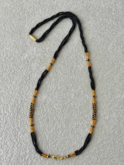 Semifinished Black Seed Bead Chain Design 10