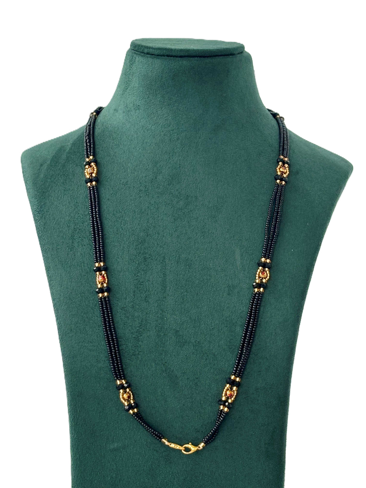 Semifinished Black Seed Bead Chain Design 11