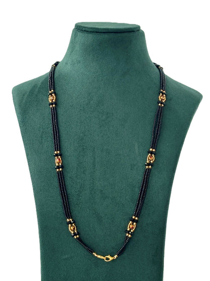 Semifinished Black Seed Bead Chain Design 11
