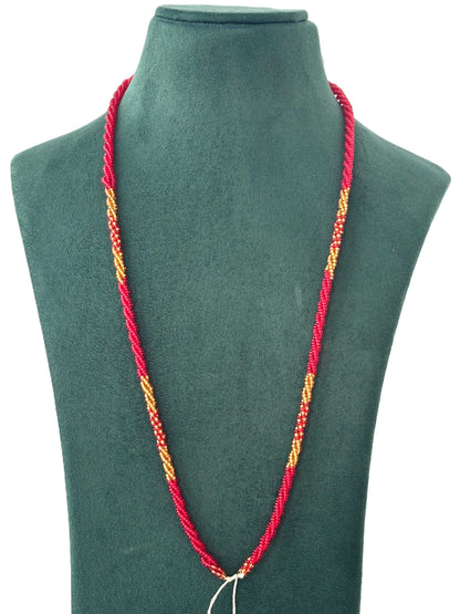 Semifinished Red Seed Bead Chain Design 13