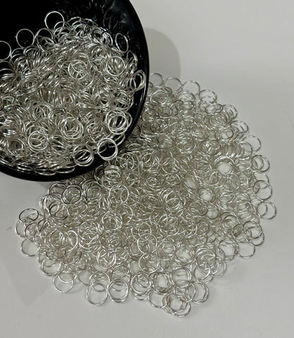 Silver Jump Rings for Jewelry Making 8MM