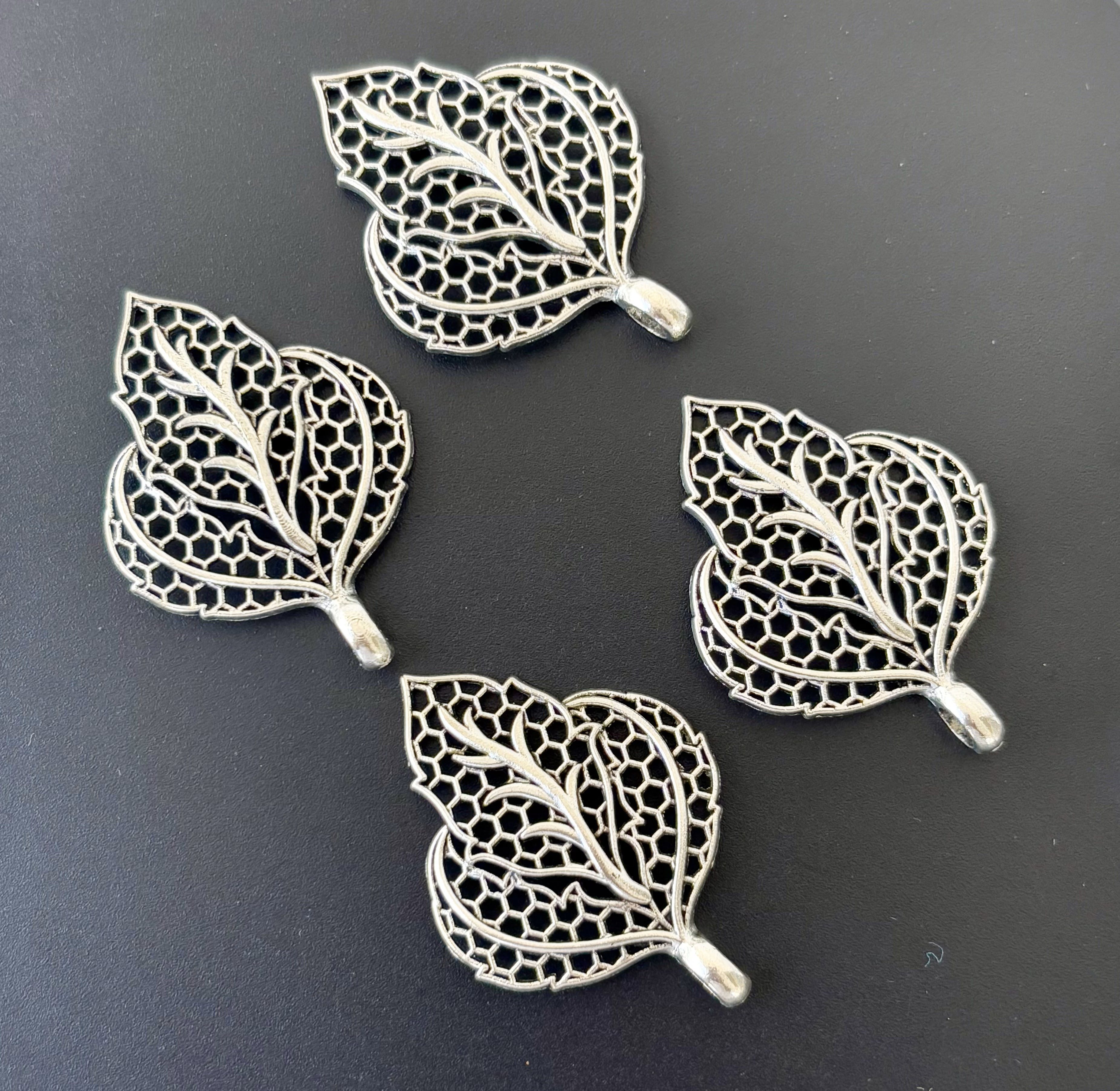 Unique Filigree Leaf Charms