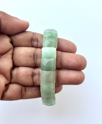 Natural Green Aventurine Rectangle Bracelet