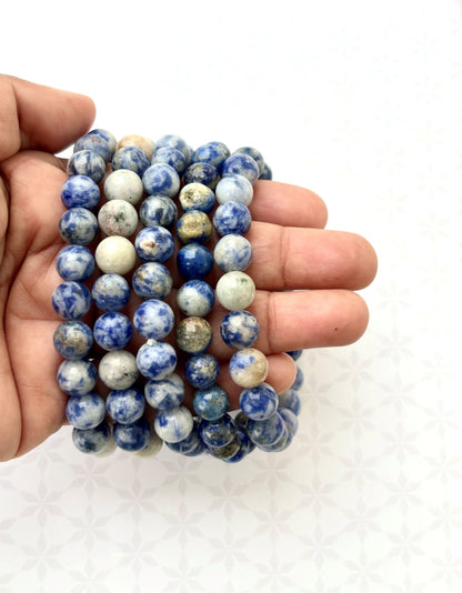 Natural Sodalite Gemstone Bracelet