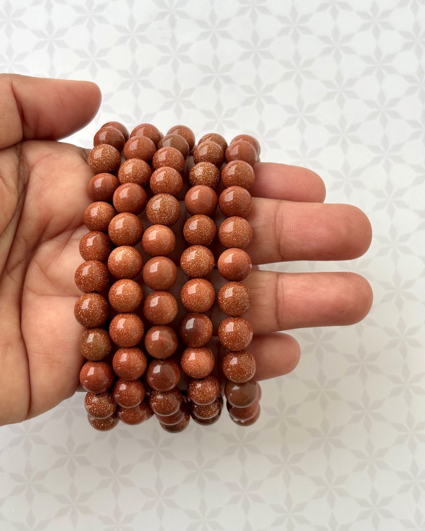 Sparkling Brown Goldstone Bracelet - Sale