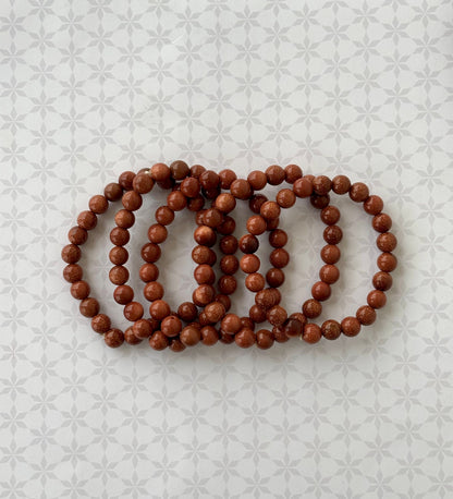 Sparkling Brown Goldstone Bracelet