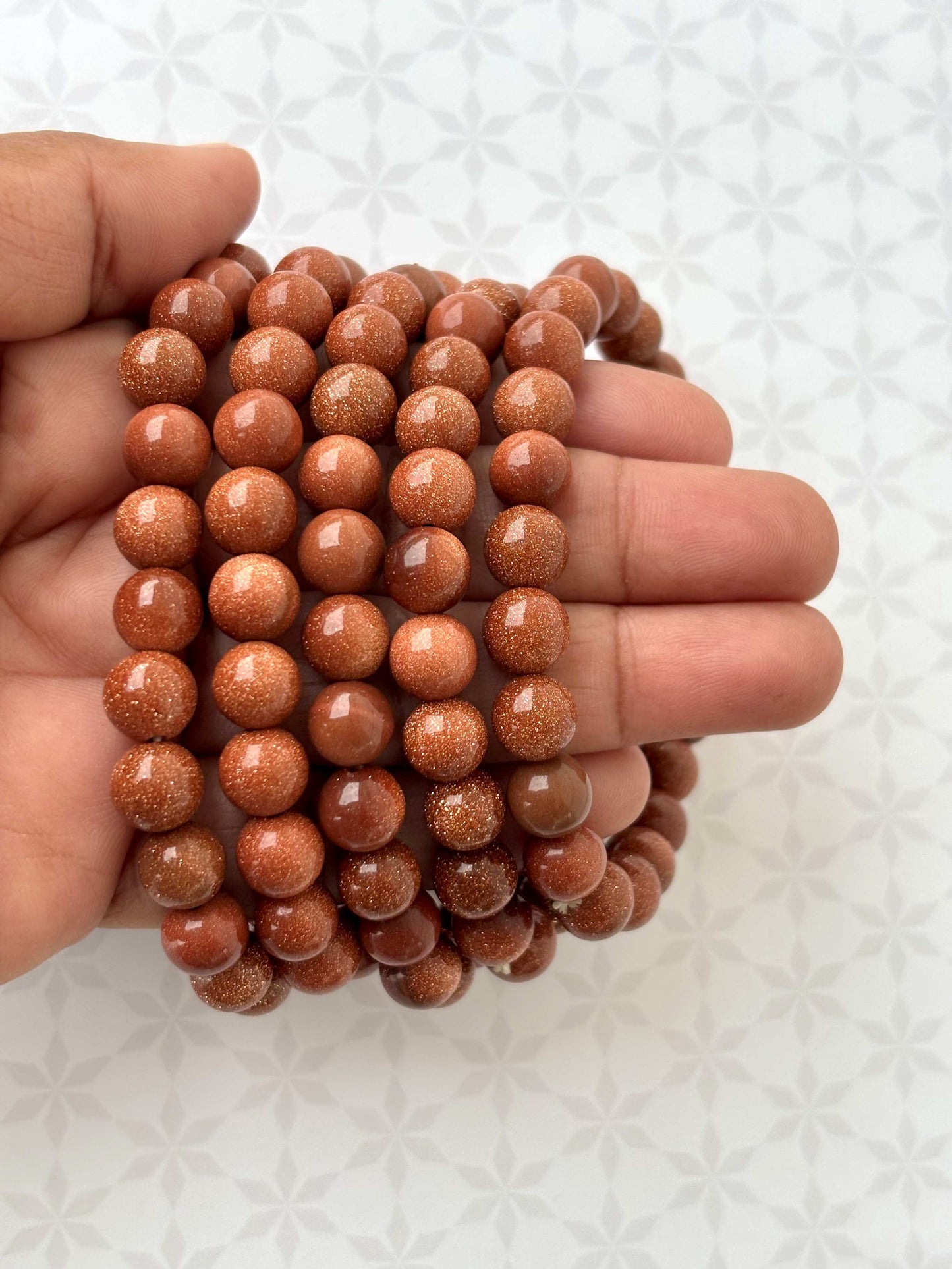 Sparkling Brown Goldstone Bracelet - Sale