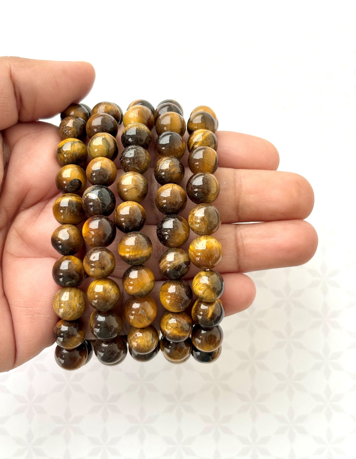 Natural Tiger's Eye Gemstone Bracelet