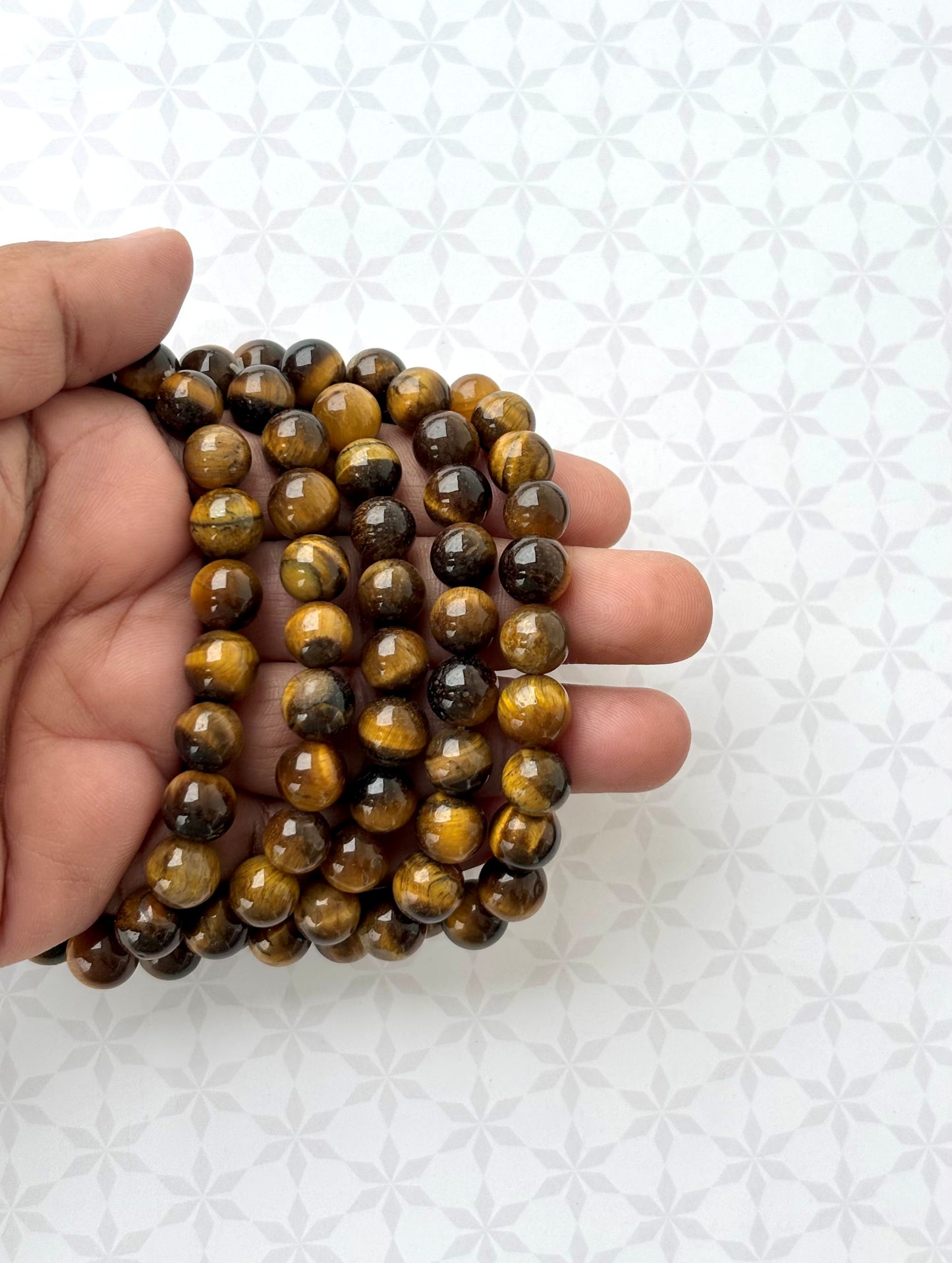 Natural Tiger's Eye Gemstone Bracelet