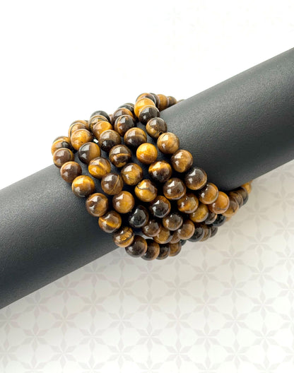 Natural Tiger's Eye Gemstone Bracelet