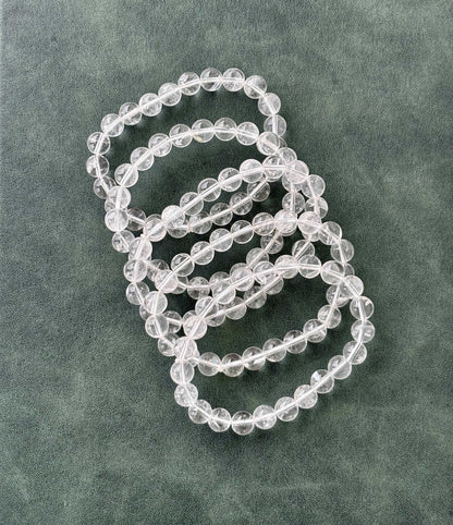 Clear Quartz Rock Crystal Bracelet