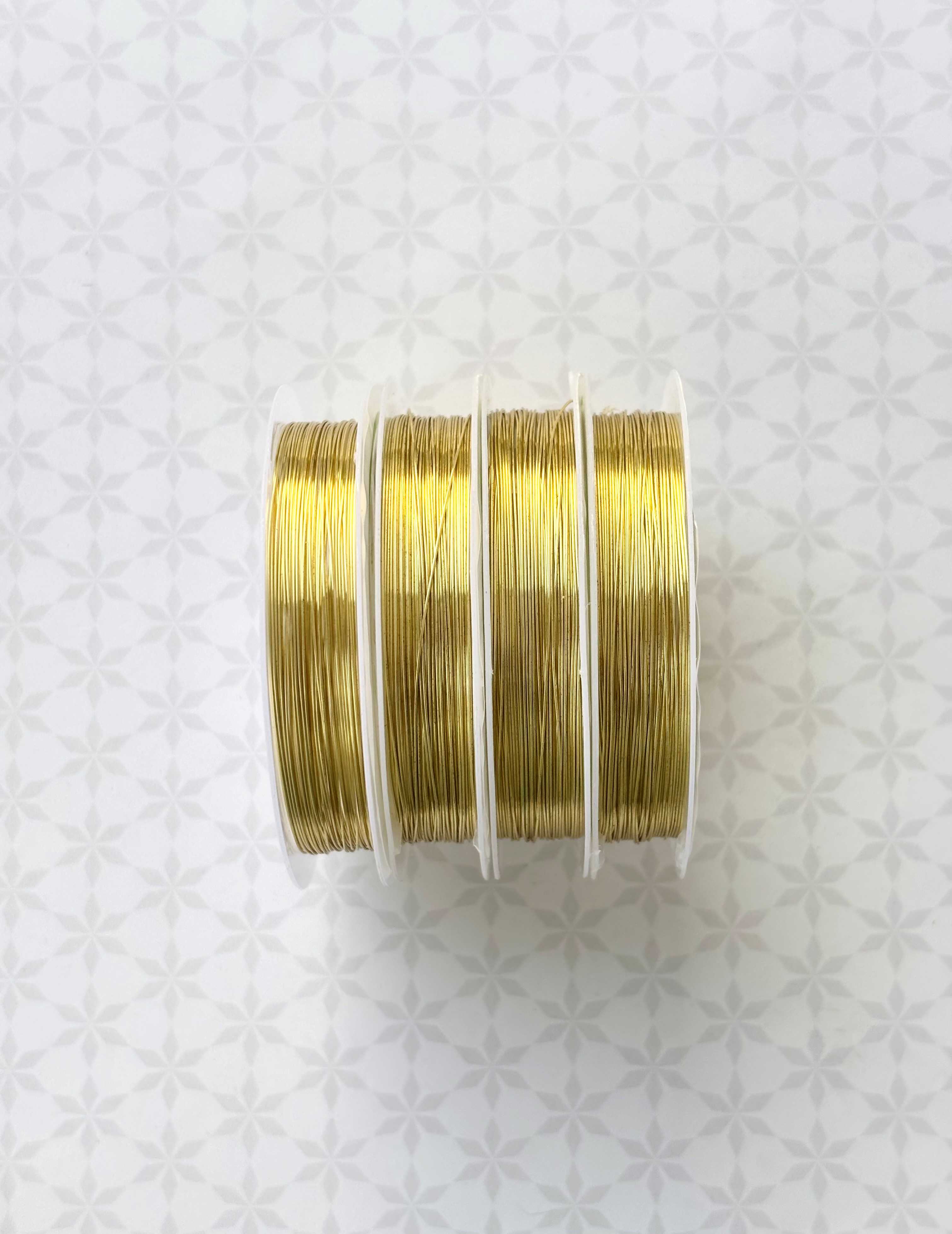Gold Beading and Jewelry Wire Spools 0.4MM