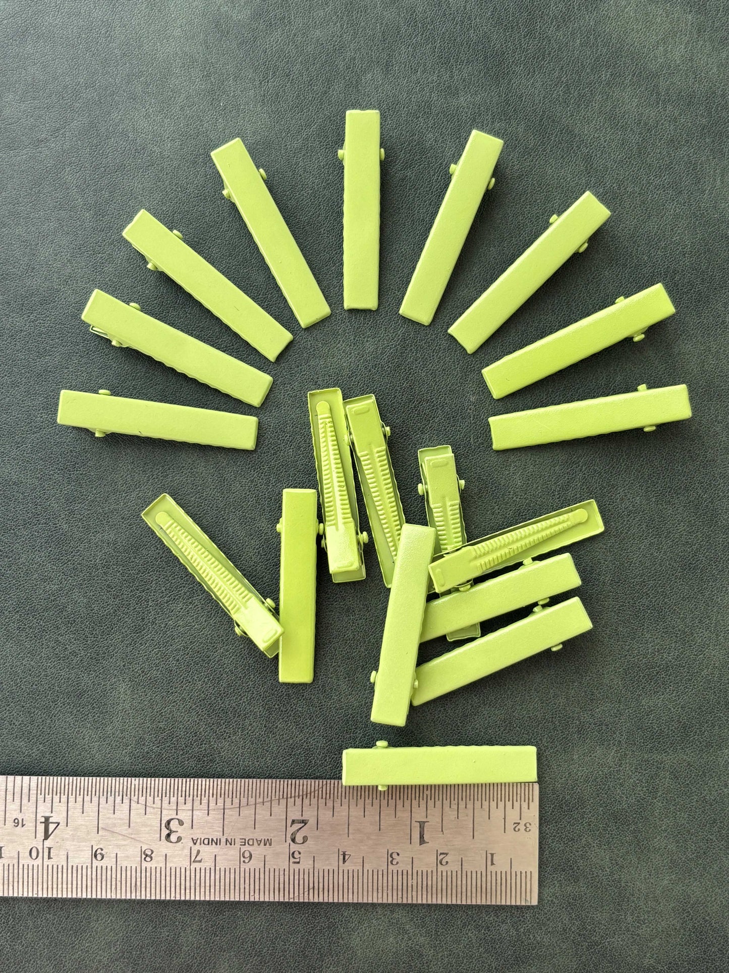 Pastel Green Alligator Clips