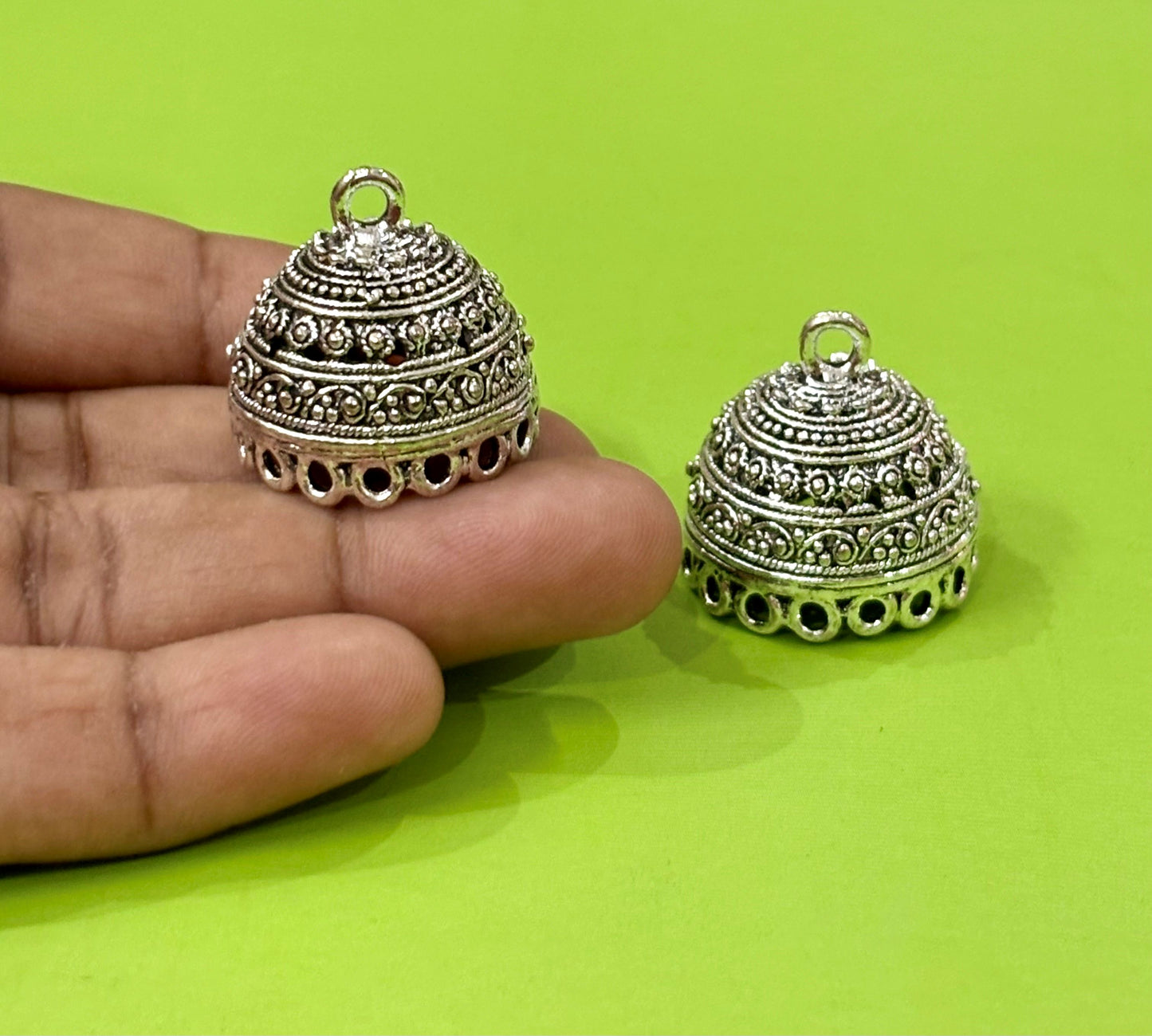 Traditional Oxidized Jhumka Dome