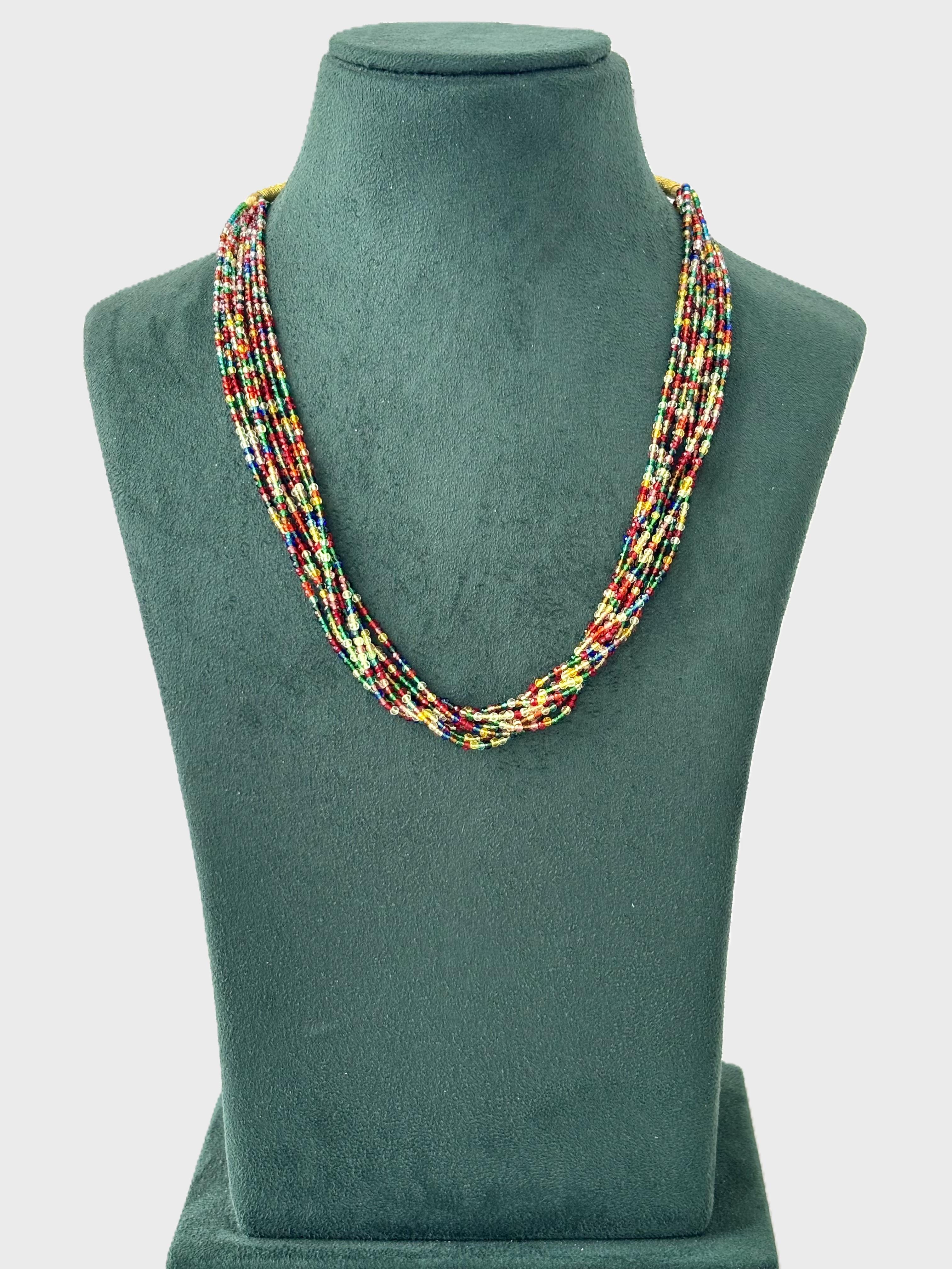 Handcrafted Multicolor Hydro Bead Necklace