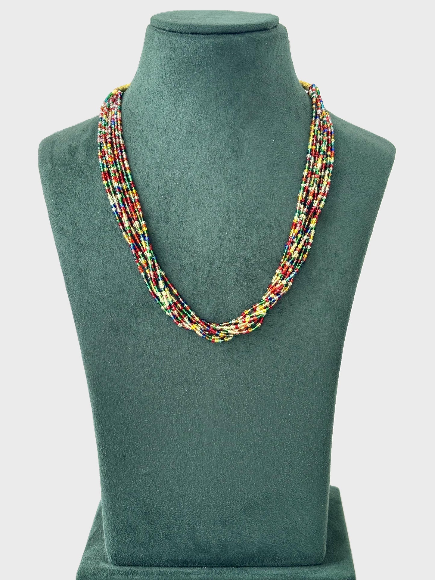 Handcrafted Multicolor Hydro Bead Necklace