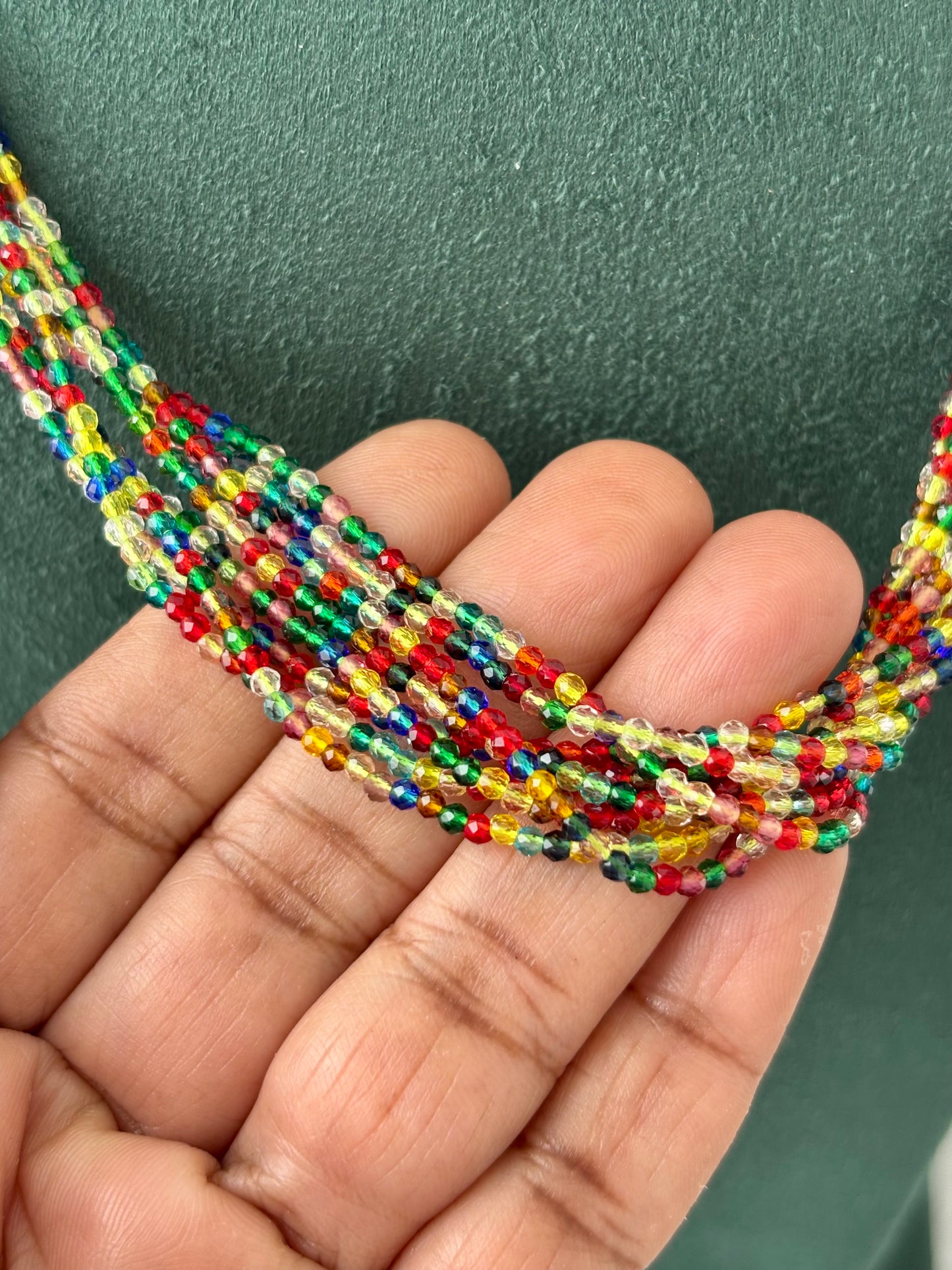 Handcrafted Multicolor Hydro Bead Necklace