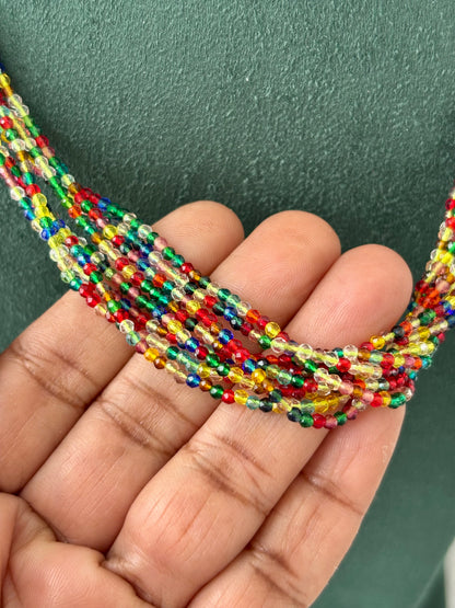 Handcrafted Multicolor Hydro Bead Necklace