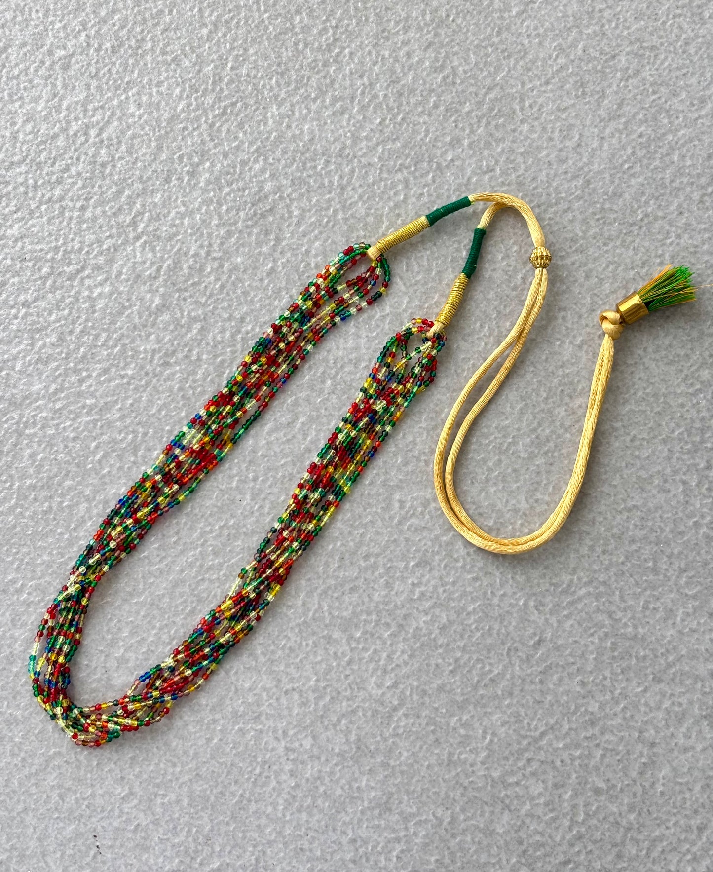 Handcrafted Multicolor Hydro Bead Necklace