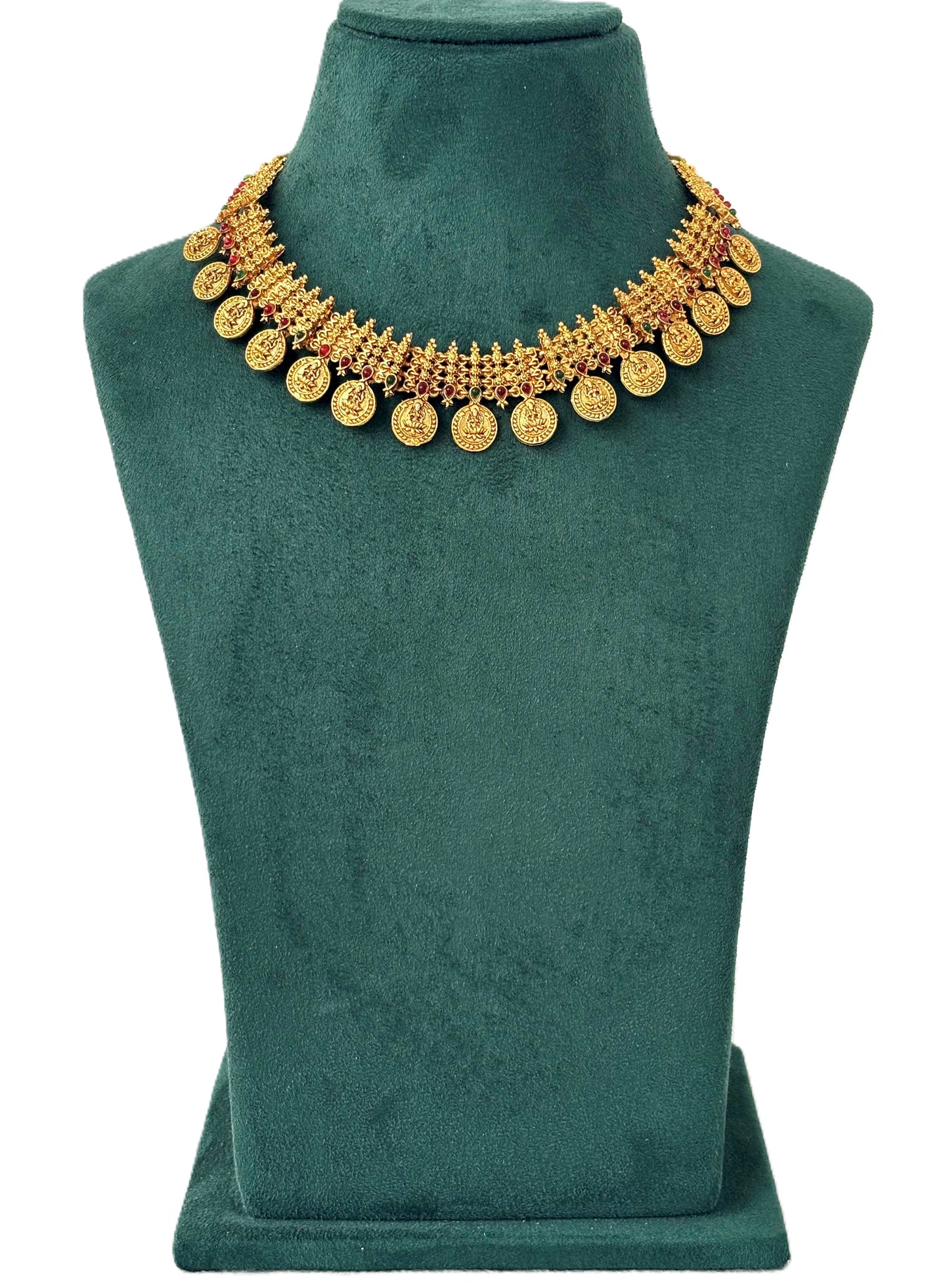 Classic Lakshmi Kasu Mala Bridal Set