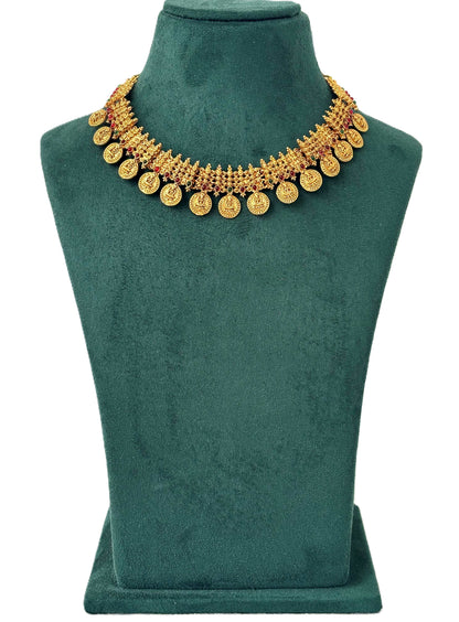 Classic Lakshmi Kasu Mala Bridal Set