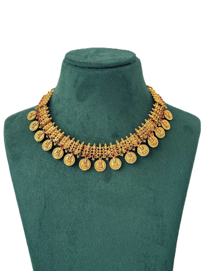 Classic Lakshmi Kasu Mala Bridal Set