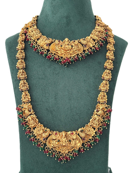 Ornate Deity Bead Dangle Temple Set
