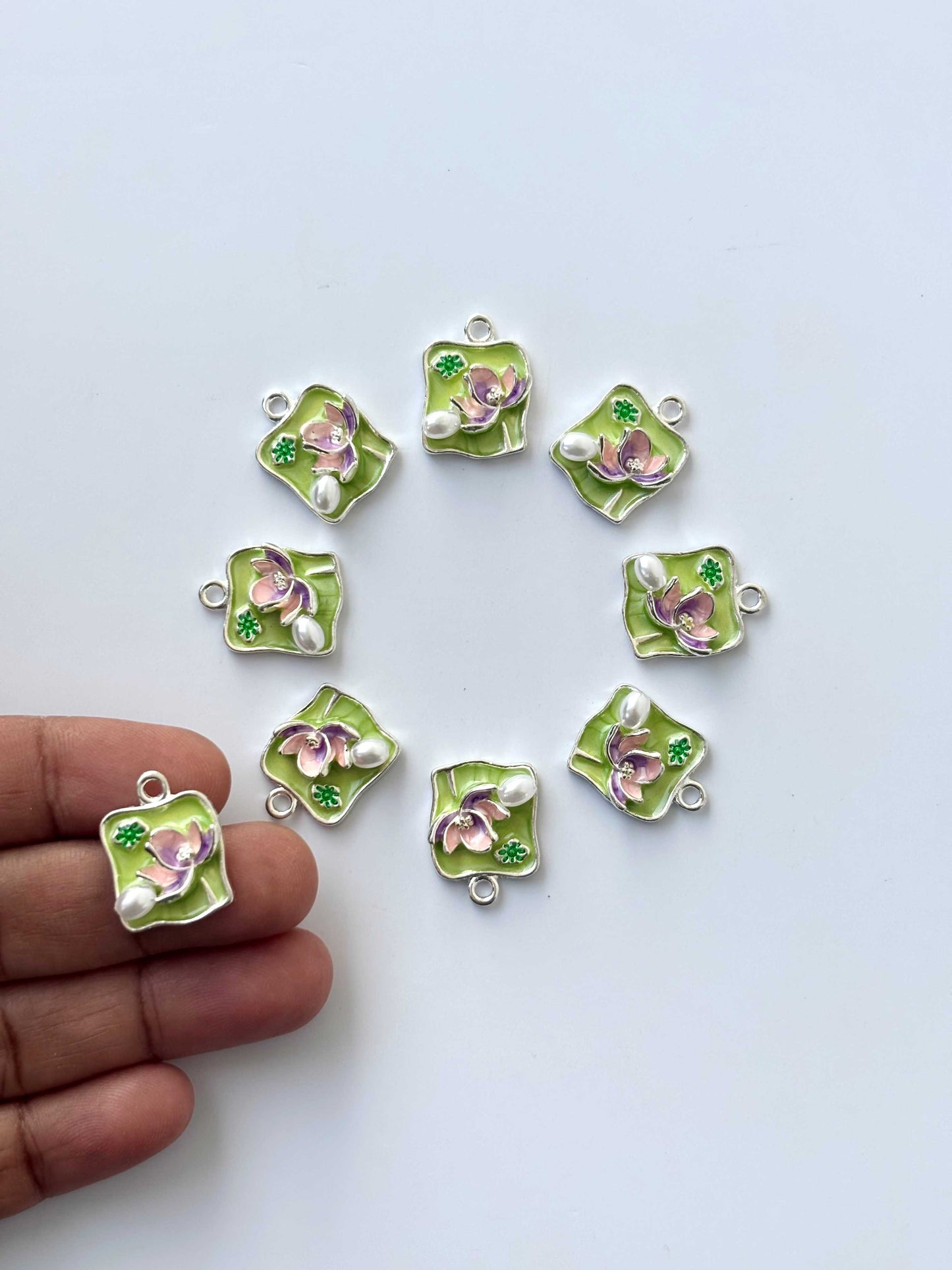 Spring Lotus Pearl Charms