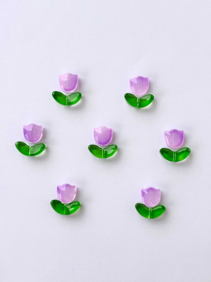 Lavender Tulip Beads