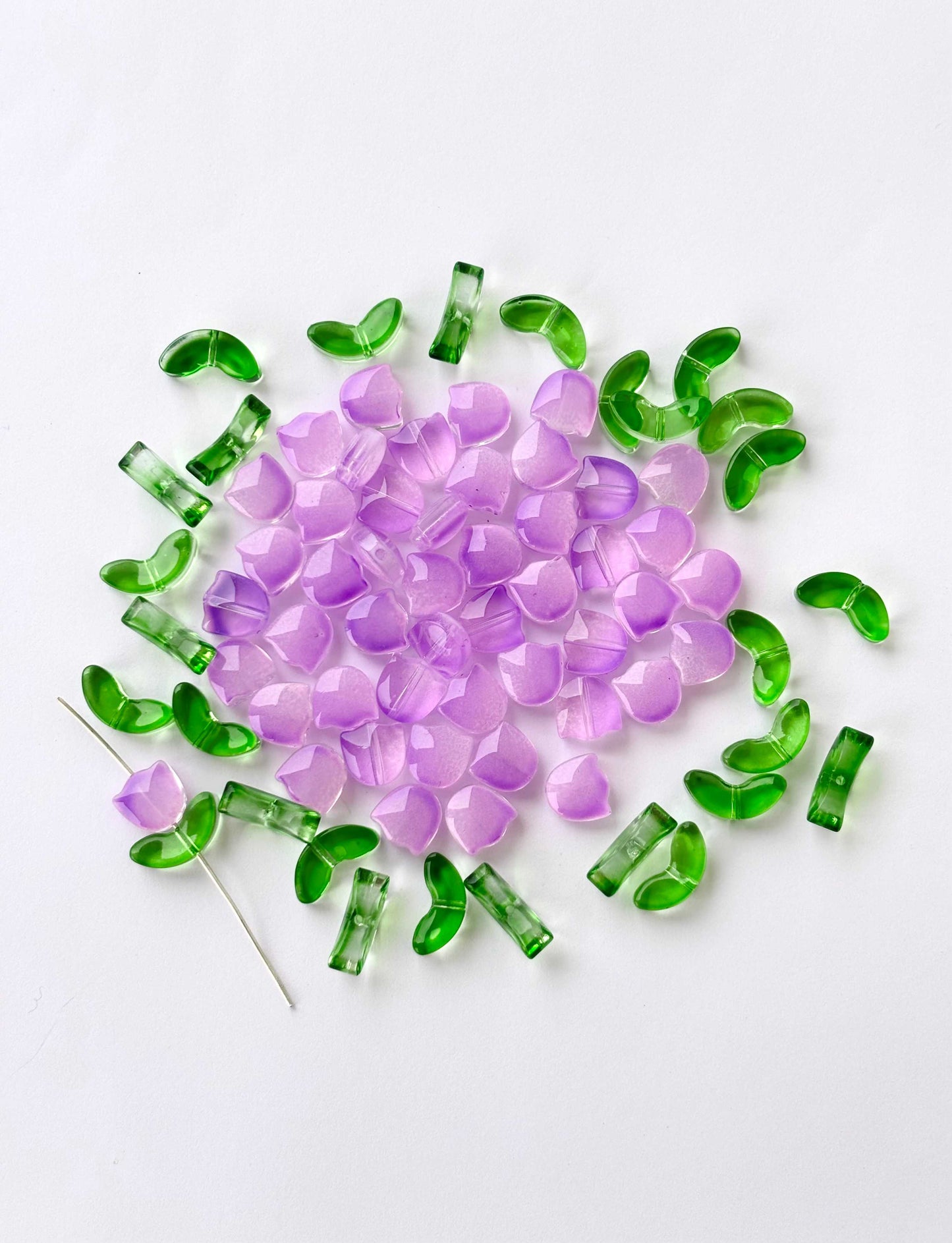 Lavender Tulip Beads