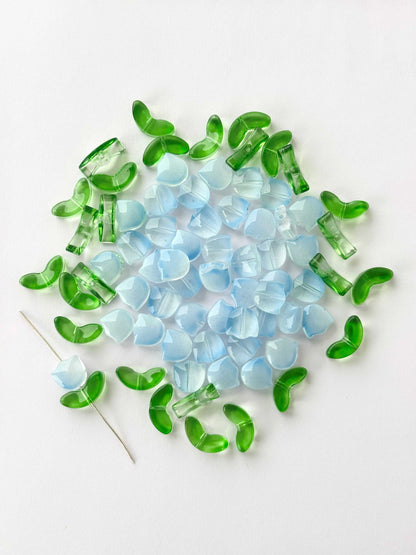 Sky Blue Tulip Beads