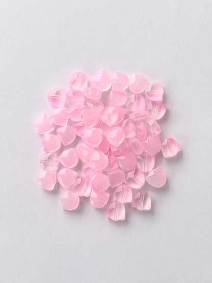 Translucent Pink Tulip Beads