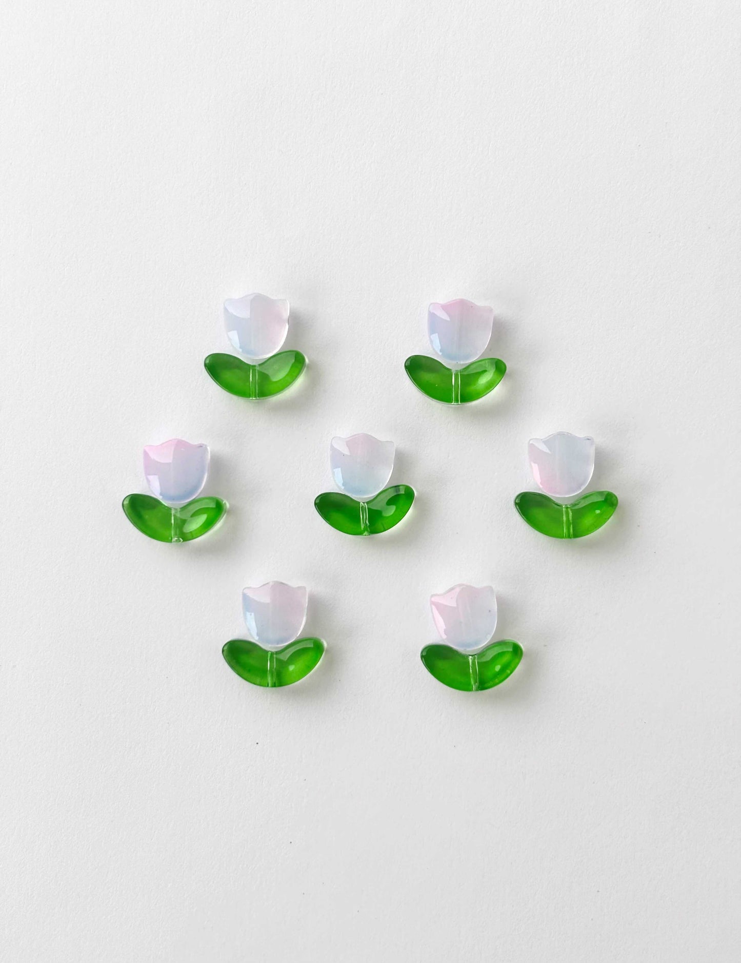 Ethereal Blush Tulip bead