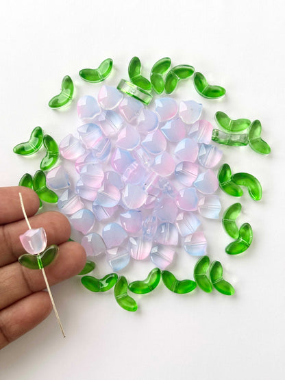 Ethereal Blush Tulip bead
