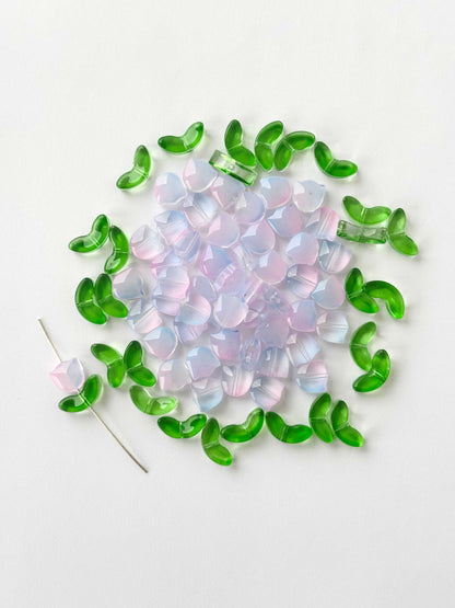 Ethereal Blush Tulip bead