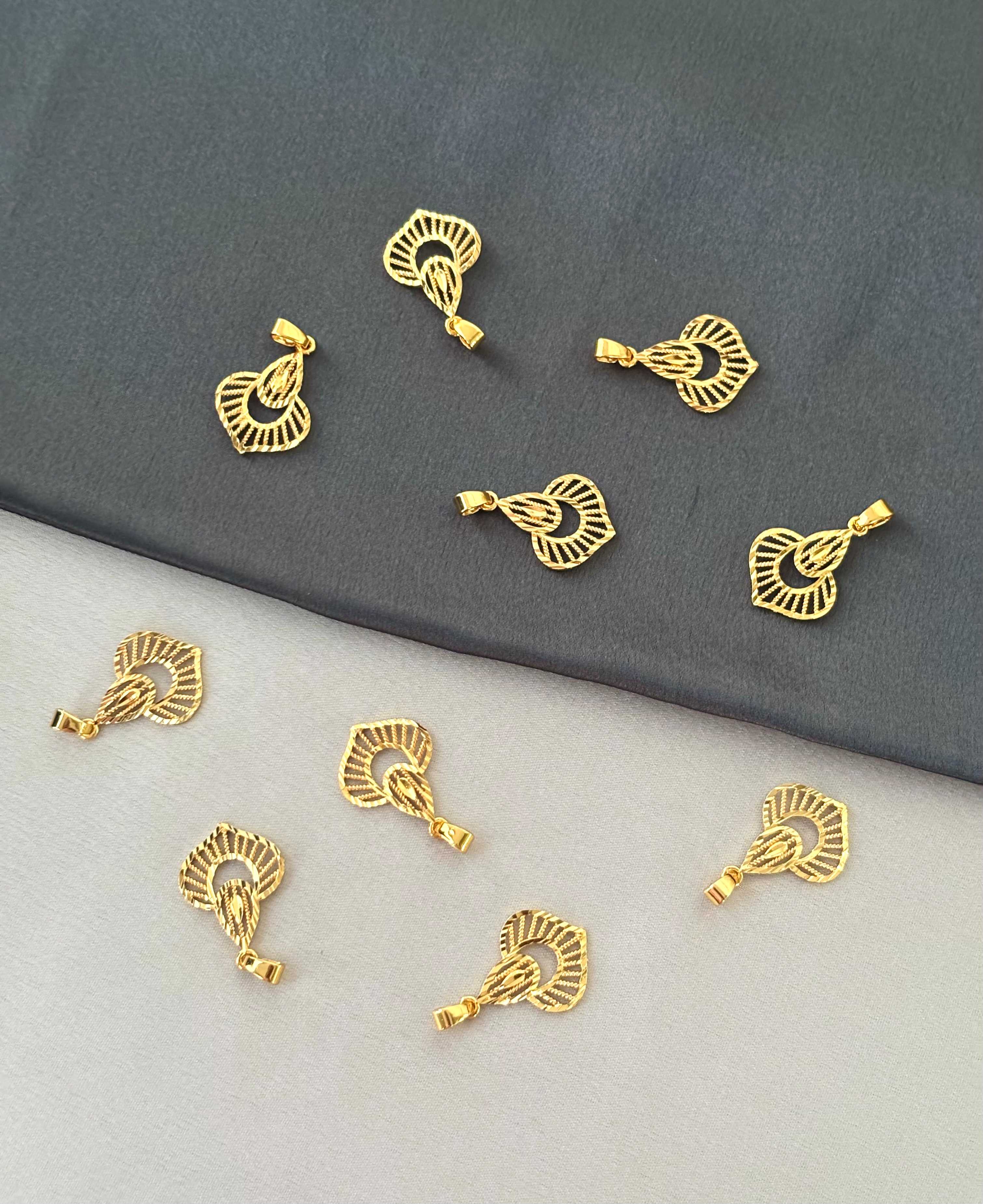 Gold-Plated Lattice Pendants